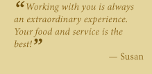 ACI's food and service are consistently ranked the best